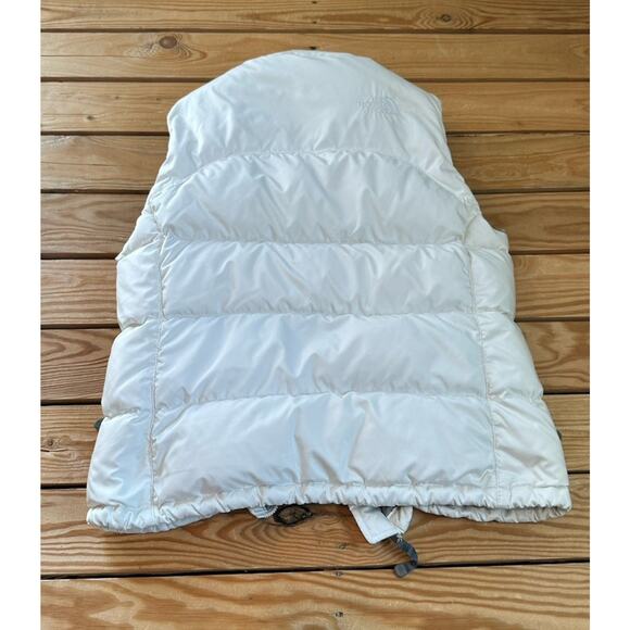 The North Face Nuptse 700 Fill Down Puffer Vest Size Small Women’s White - Picture 2 of 9